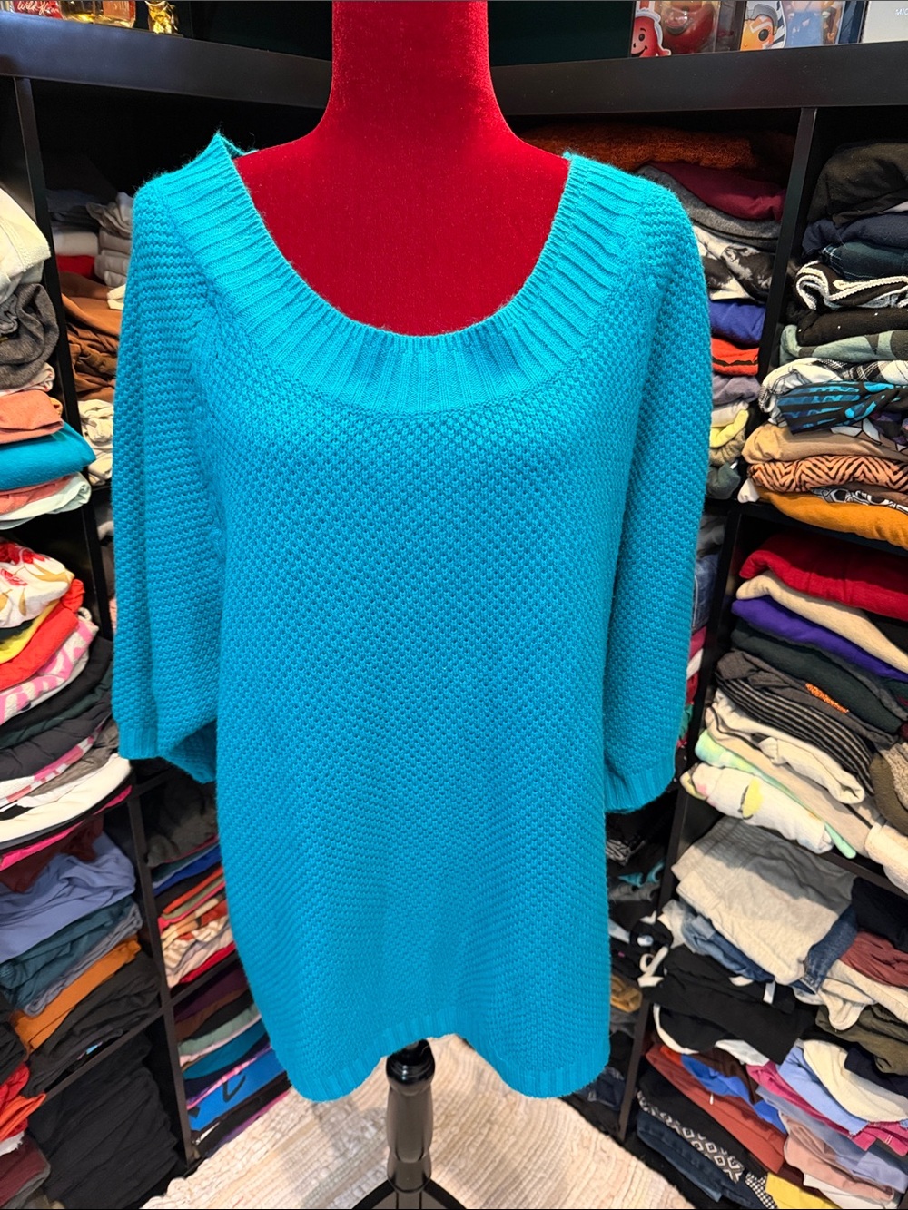 #512. 🪷Waffle knit sweater. 22/24 2x